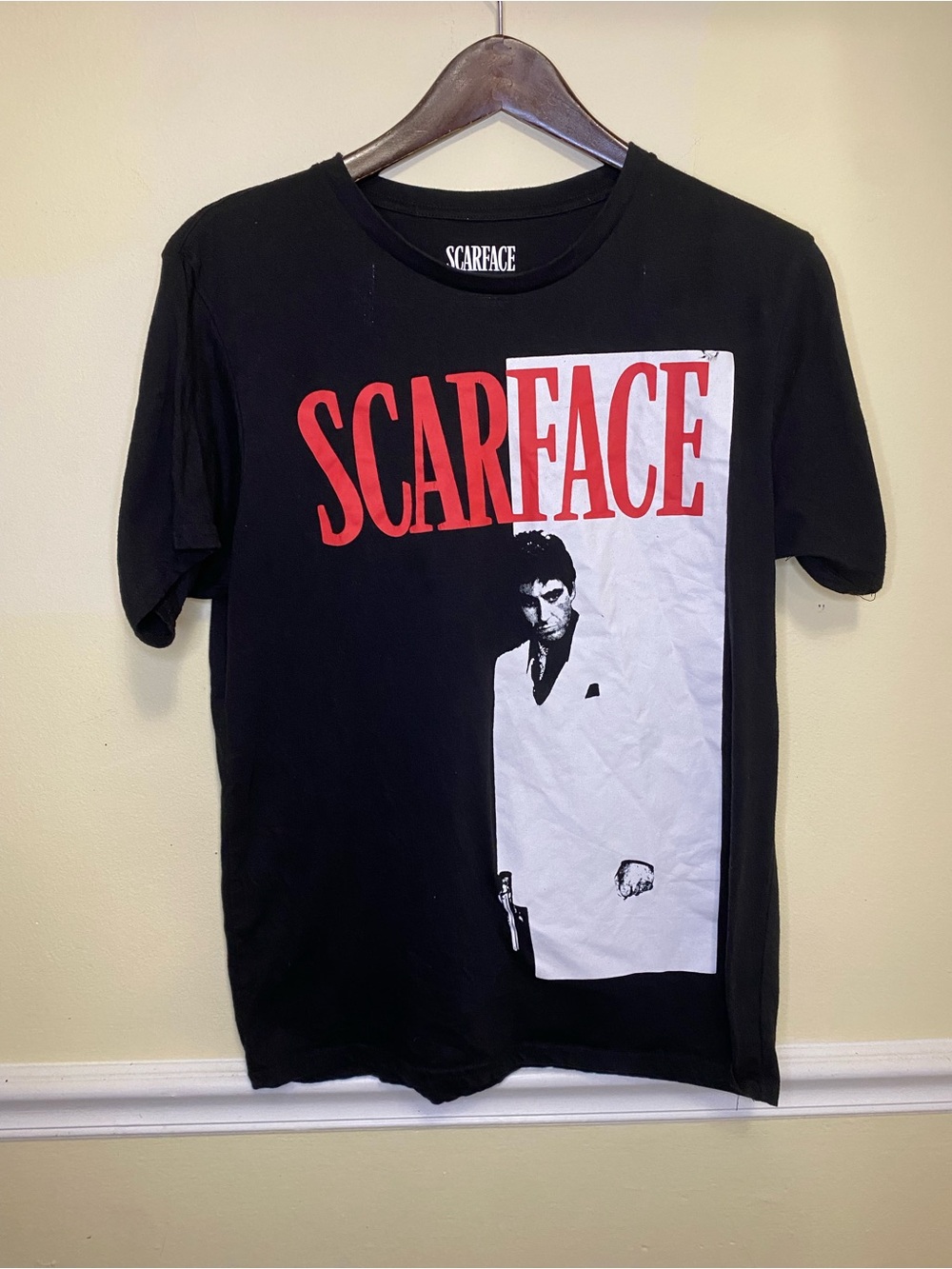 Logo Tee - Black with Red Print